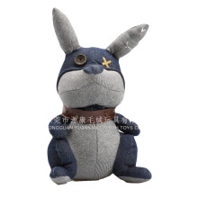 Jouets mignons faits sur commande doux de jouet en peluche de lapin noir pour le cadeau promotionnel